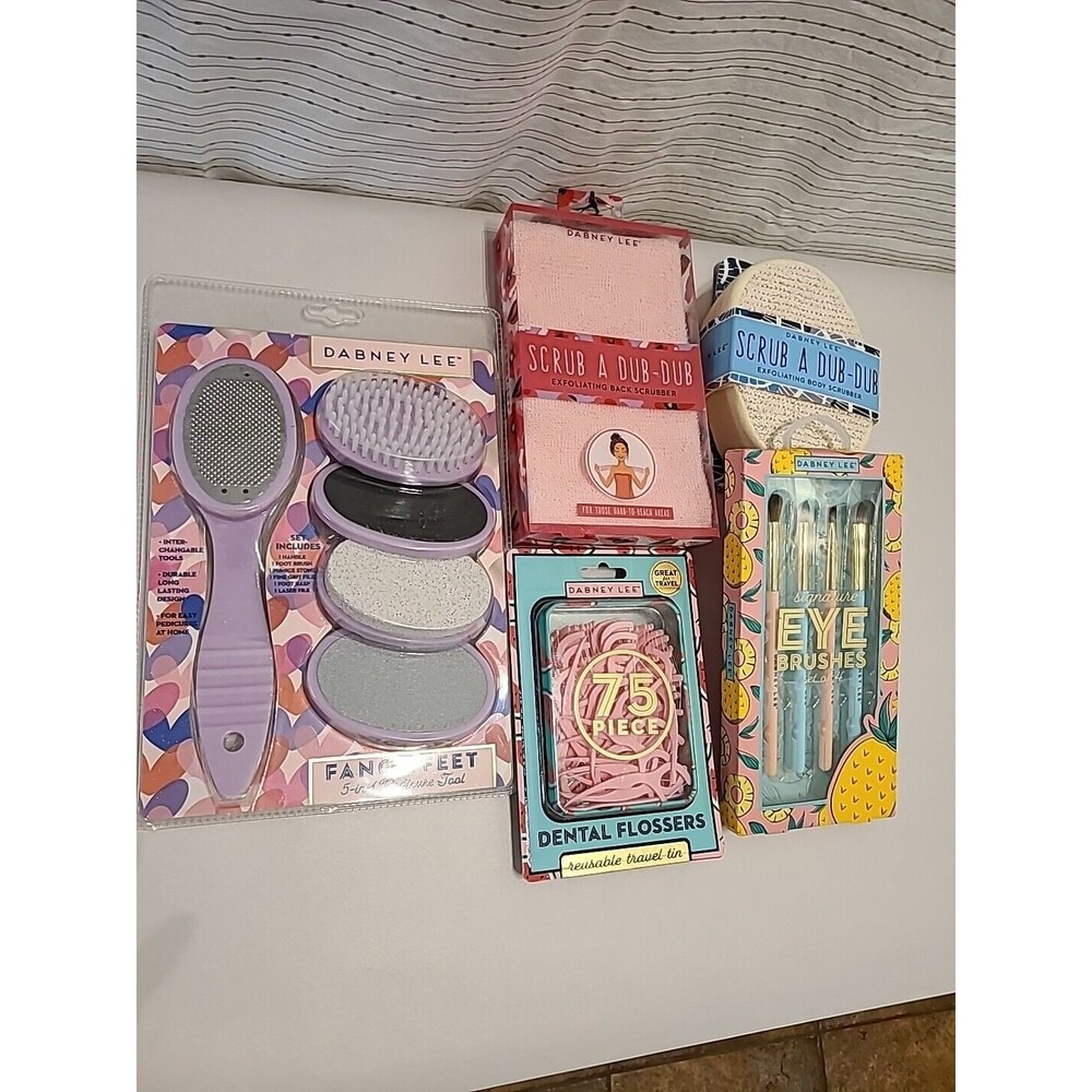 Dabney Lee Reusable Exfoliating Bundle Foot, face, body And Teeth 5 Pieces  5pc